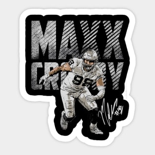 Maxx Crosby Las Vegas Bold Sticker